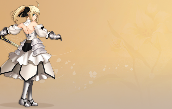 Девушка аниме Сабер Лили