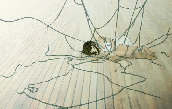 Девушка в сетях аниме