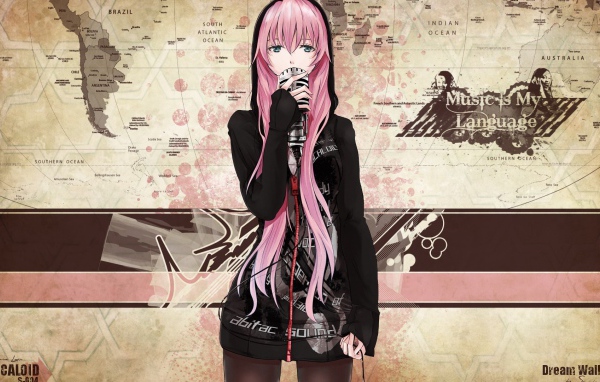 Девушка певица аниме