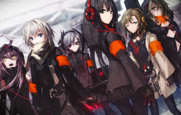 Команда девушек Аниме