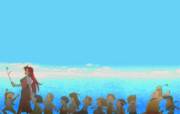 Дети в аниме Тэнгэн Топпа Гуррен-Лаганн