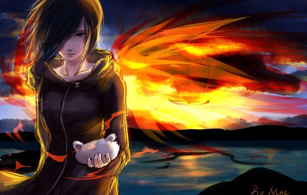 Огненный ангел в аниме Tokyo Ghoul