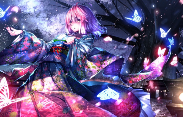 Призрак в аниме Saigyouji Yuyuko