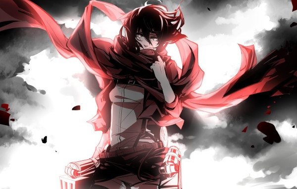 Девушка персонаж аниме Атака Титанов