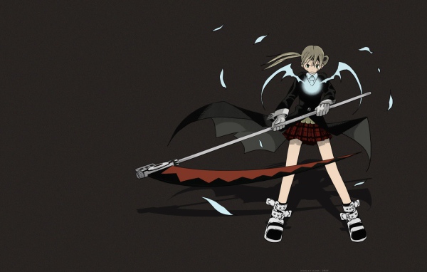 Девушка с косой в аниме Soul Eater
