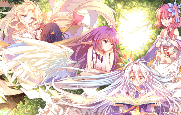 Девушки ангелы из мира аниме