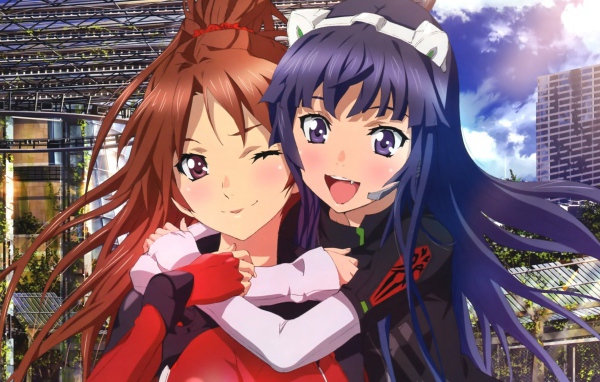 Девушки подружки из аниме Guilty Crown