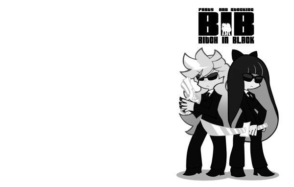 Девушки в черном из аниме Anarchy Panty