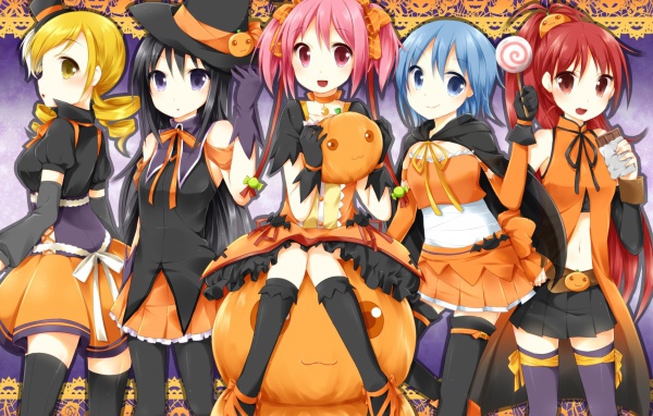 Герои аниме Mahou Shoujo Madoka Magica