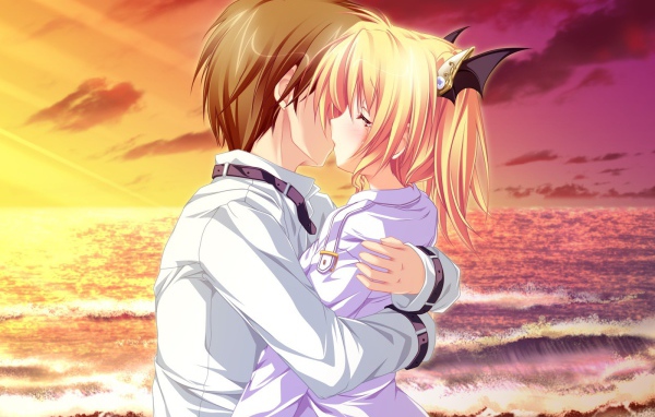 Объятия в аниме Magus Tale