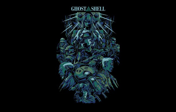 Японское аниме Призрак в доспехах