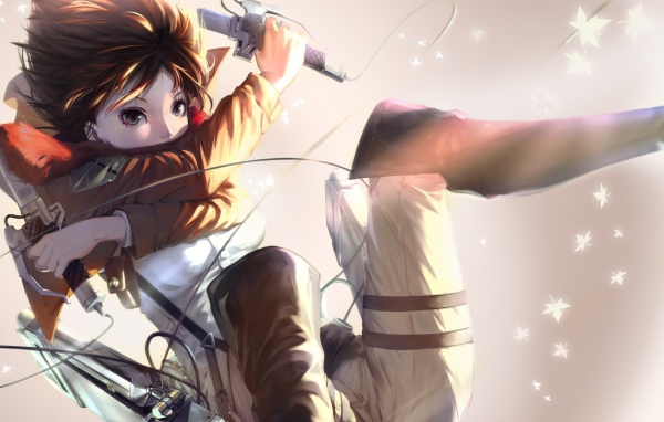 Воин Микаса из аниме Атака Титанов