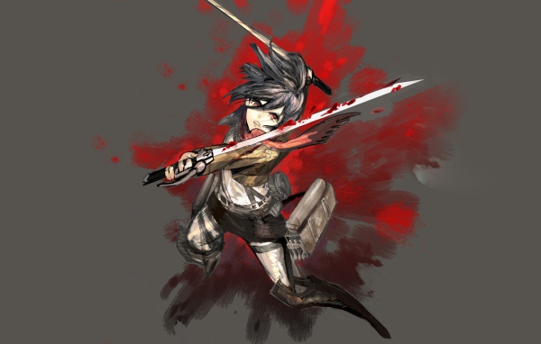 Микасса Аскеман из аниме Атака Титанов