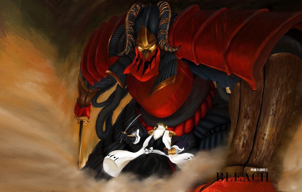 Монстр с рогами из аниме Bleach