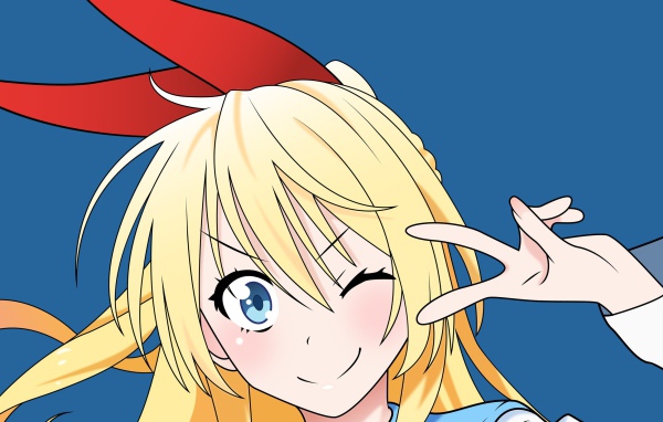 Задорная девушка аниме Nisekoi