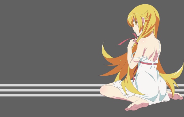 Рыжая девушка аниме Monogatari Series