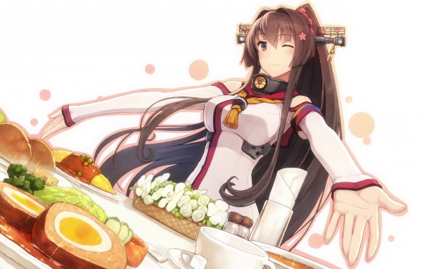 Угощение в аниме Kantai Collection