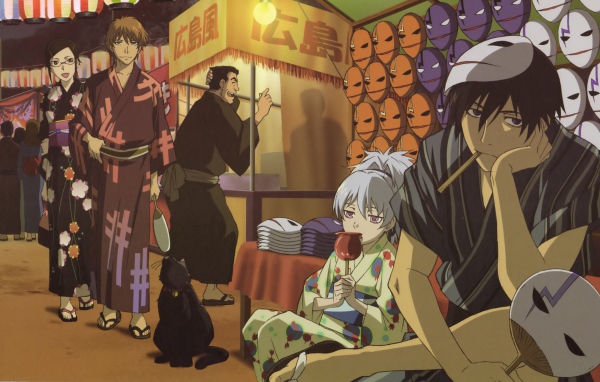 Продажа масок в аниме Темнее черного