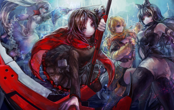 Сценка в аниме RWBY