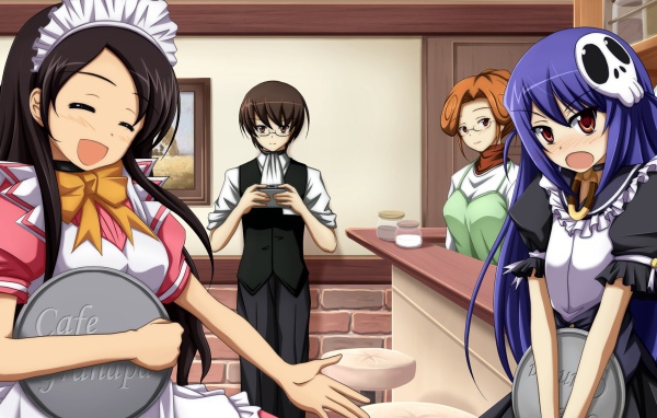 Кадр из аниме Одному лишь Богу ведомый мир