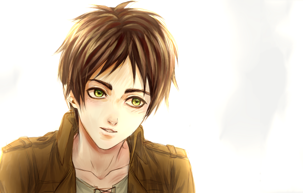Зеленоглазый герой манги аниме Атака Титанов