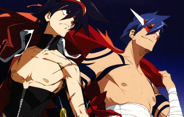 Два героя аниме Тэнгэн Топпа Гуррен-Лаганн