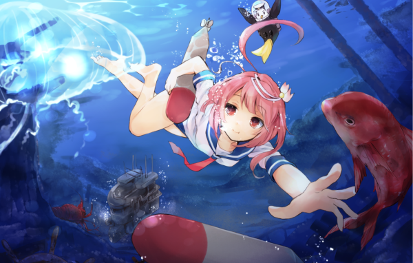 Подводная принцесса в аниме Kantai Collection