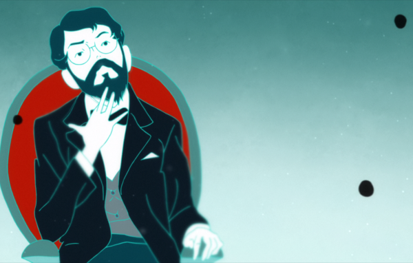 Персонаж Ваташи из аниме The Tatami Galaxy