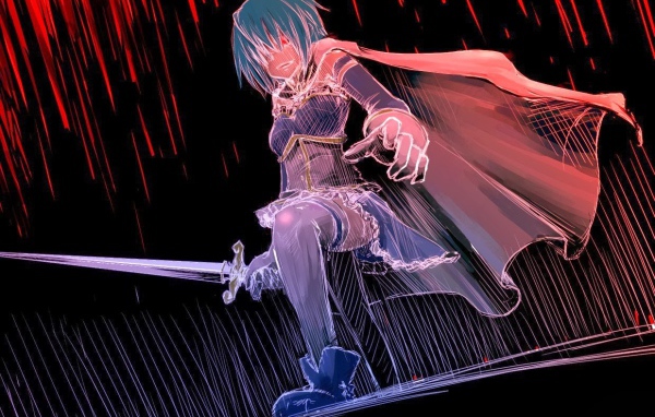 Воин в аниме Mahou Shoujo Madoka Magica