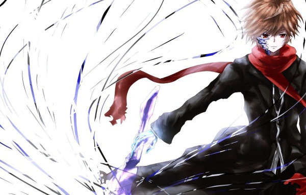 Ветреный герой аниме Guilty Crown