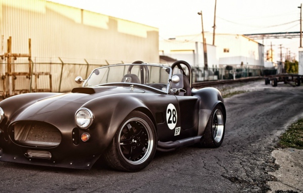 Черный Шелби кобра