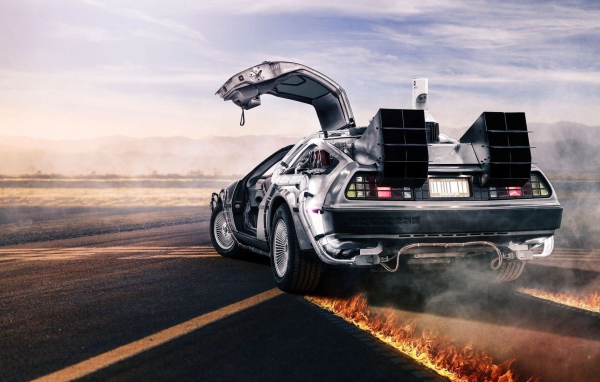 Огненный дрифт автомобиля