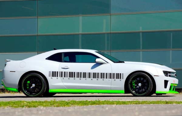 Штрих код на машине Chevrolet Camaro LS9