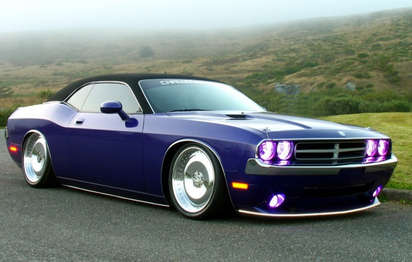 Синий Dodge Challenger Mods