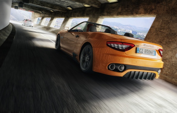 Оранжевый Maserati в 3Д модели