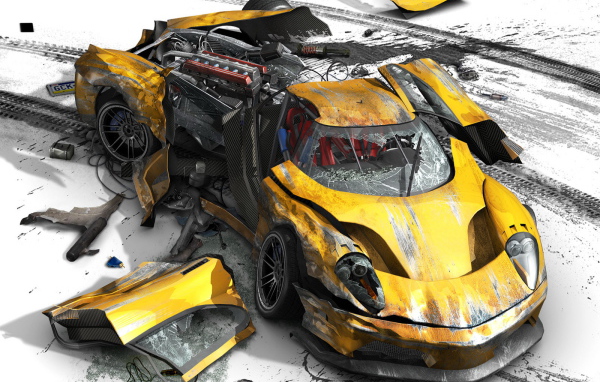 Разбитый автомобиль