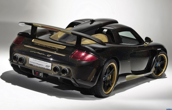 Черный Порше Gemballa Mirage GT