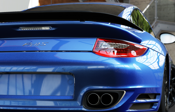 Голубой Порше РУФ 12