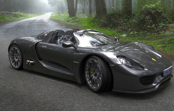 Двухместный автомобиль Porsche 918 Spyder