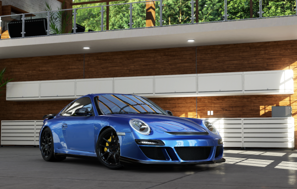 Порше РУФ 12 в гараже