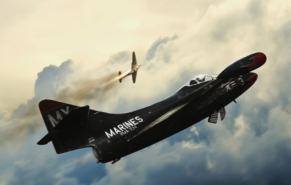 Черный самолет морской авиации