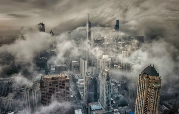 Чикаго в густом тумане