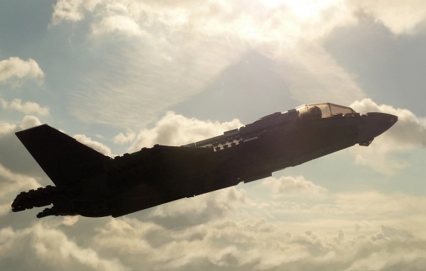 Реактивный самолет из ЛЕГО