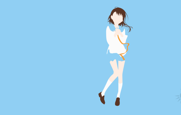 Аниме манга Nisekoi, голубой фон