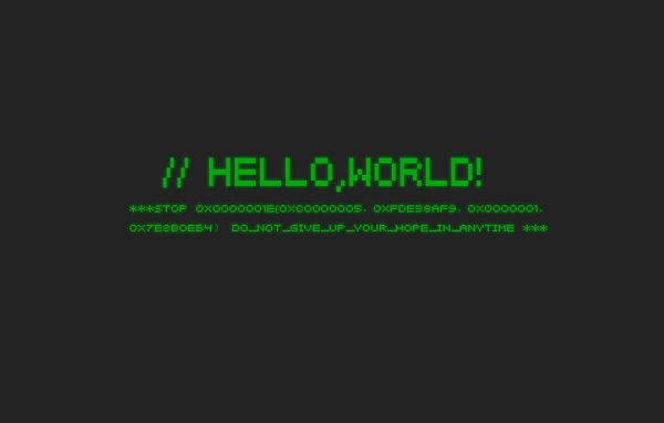 Background Ubuntu Hello World program