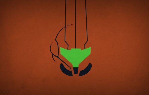 Коричневый фон, игра Metroid