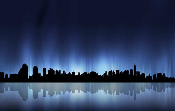 Огни большого города, фон