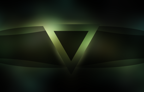 Темный зеленый треугольник