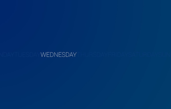 День недели среда