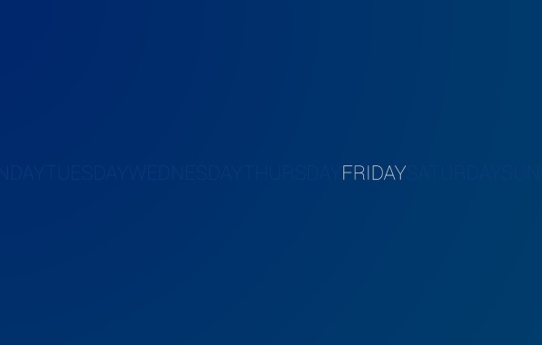 День недели пятница